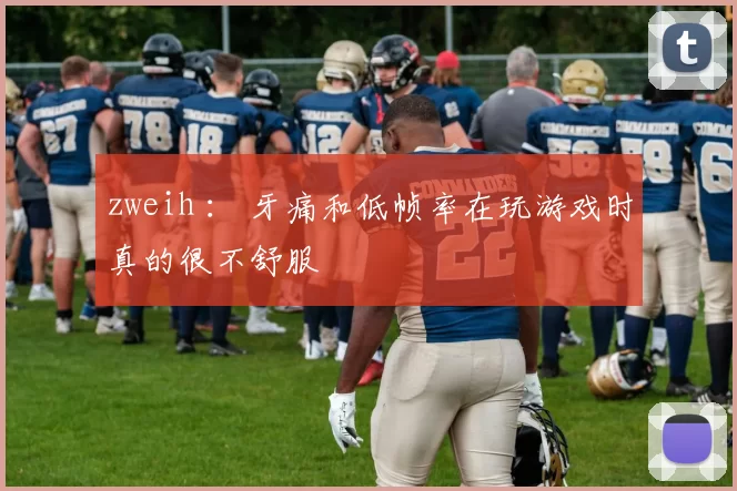 zweih ： 牙痛和低帧率在玩游戏时真的很不舒服